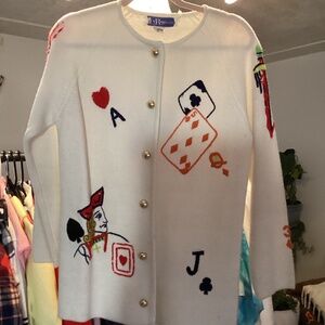 Cards cardigan 19-20 ptp (as is)